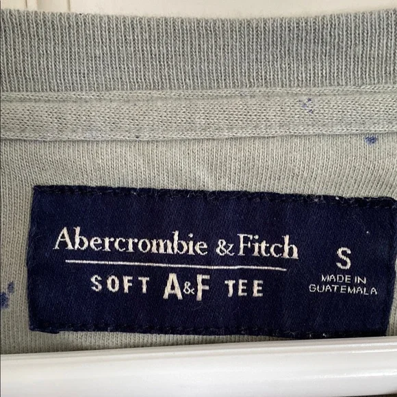Y2K Abercrombie & Fitch Grayish Green Long Sleeve Tee Casual Comfort - Picture 2 of 5